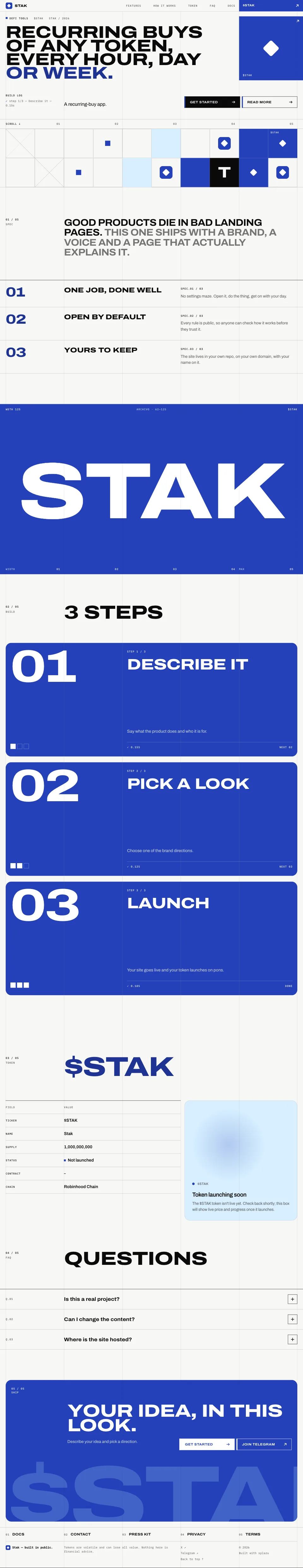 Cobalt look: the whole desktop page
